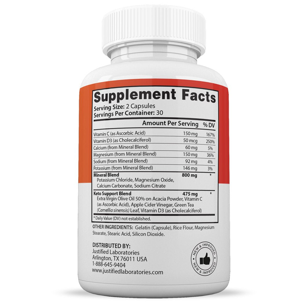 (3 Pack) Impact ACV Pills 1275 MG Stronger than Gummies Advanced Keto Support 180 Capsules