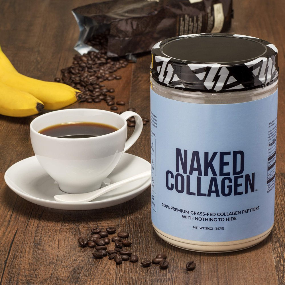 Naked Collagen - Collagen Peptides Protein Powder, 60 Servings Pasture-Raised, Grass-Fed Hydrolyzed Collagen Supplement | Paleo Friendly, Non-Gmo, Keto, Gluten Free | Unflavored 20Oz