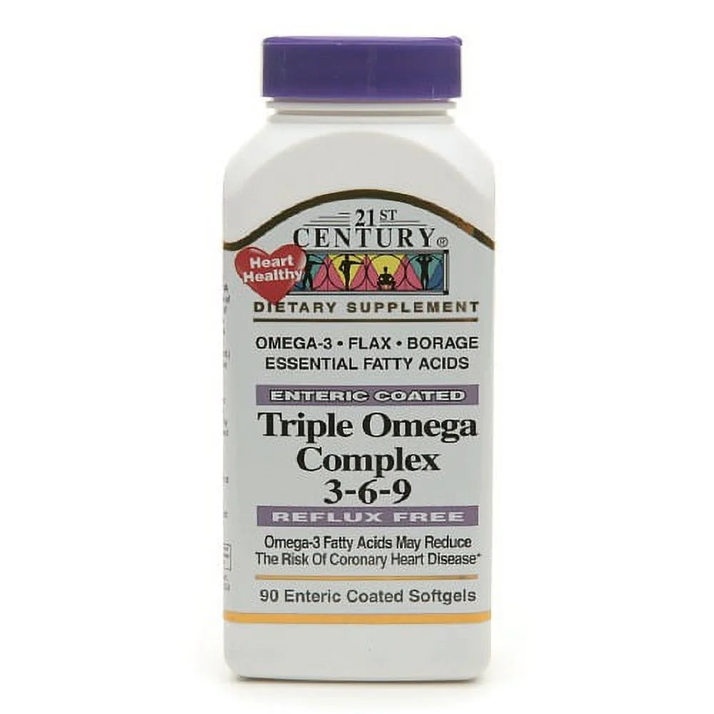 21St Century Triple Omega Complex 3-6-9 Softgels - 90 Ea, 3 Pack