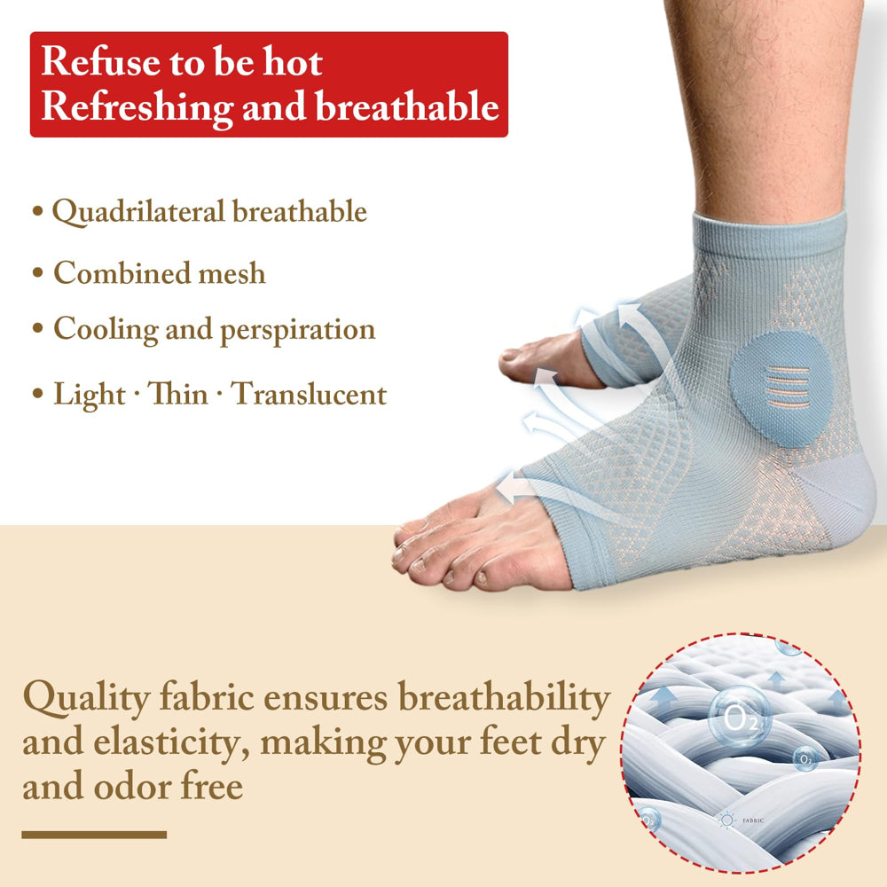 3Pairs Neuropathy Socks Soothe Relief Compression Socks 20-30 Mmhg - Comprex Ankle Sleeves for Arch Support, Achilles Tendonitis, Foot Pain Relief