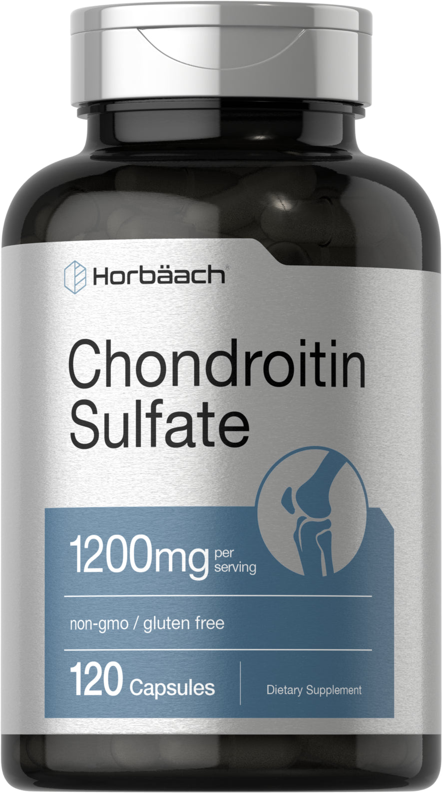Chondroitin Sulfate 1200Mg | 120 Capsules | Non-Gmo & Gluten Free Supplement | by Horbaach
