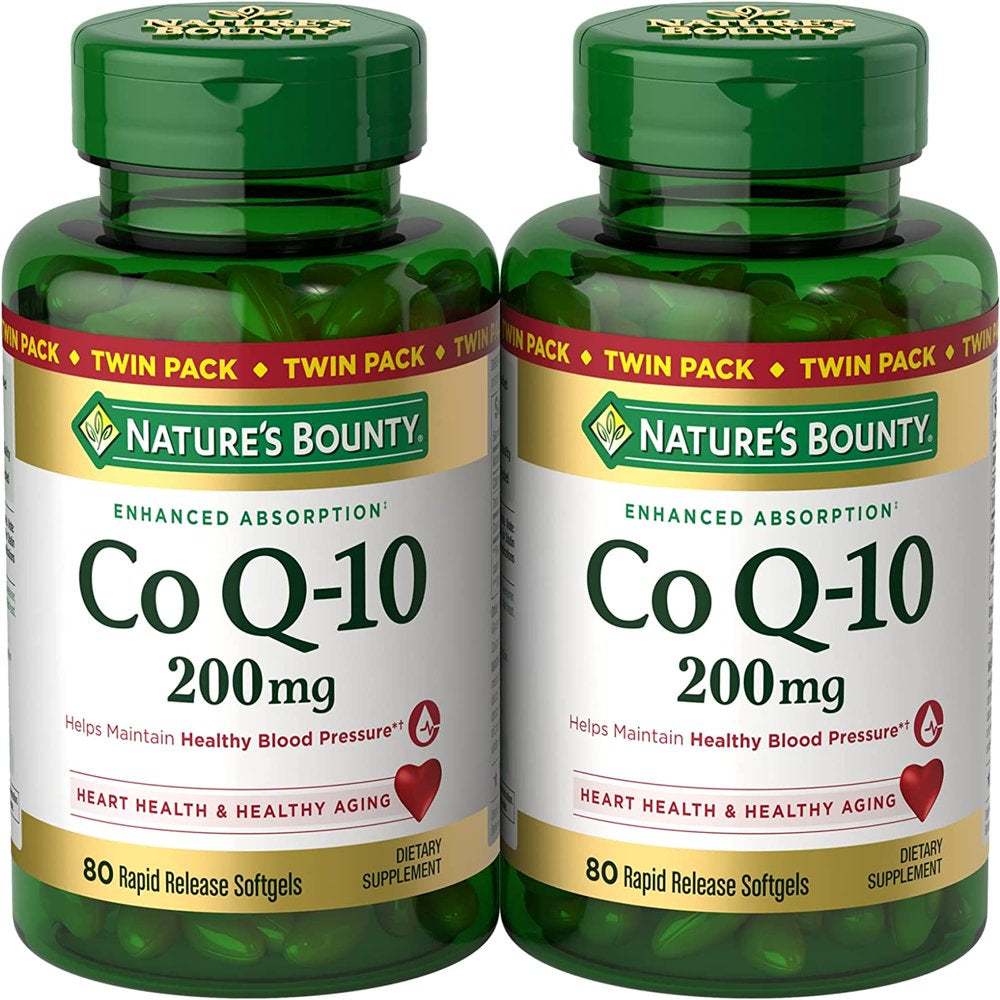 Coq10 by Nature'S Bounty, Dietary Supplement, Supports Heart Health, 200Mg, 80 Softgels