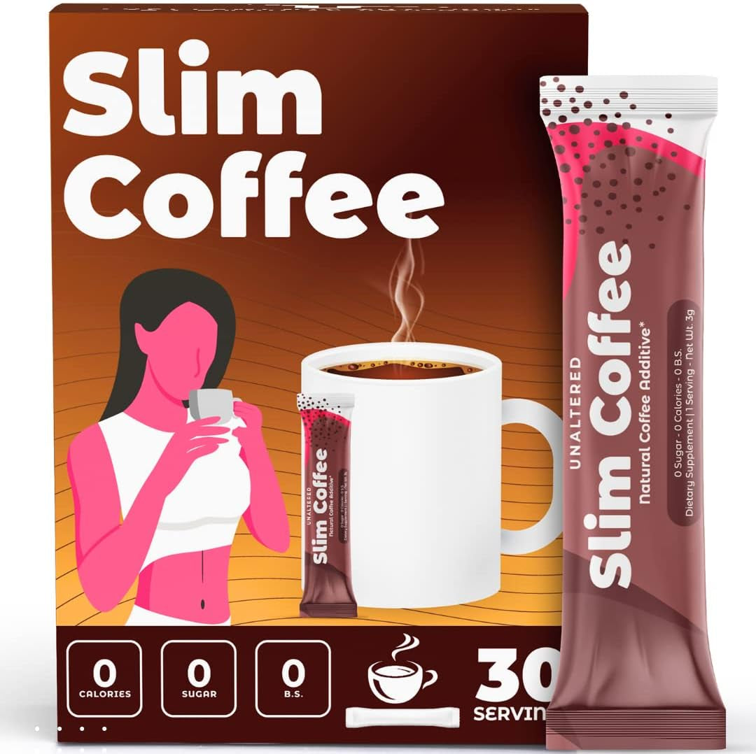 UNALTERED Slim Coffee - Coffee Additive (Not a Replacement) - Keto Diet Friendly - Features Forskolin & Chromium Picolinate - 30 Servings