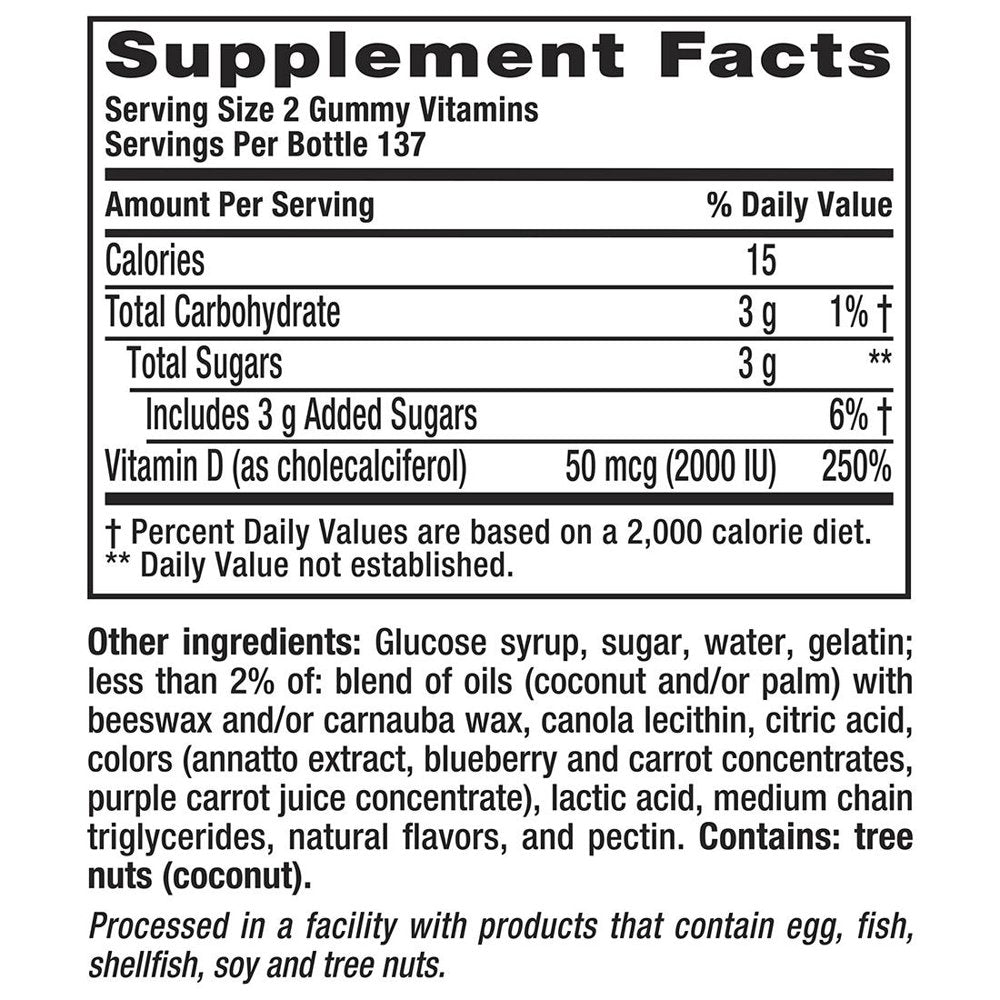 Product of Vitafusion Vitamin D, 275 Ct.