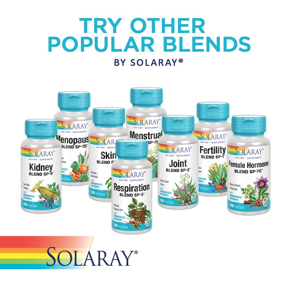 Solaray Intestinal Blend SP-24 | Herbal Blend W/ Cell Salt Nutrients to Help Support Gastrointestinal Health | Non-Gmo, Vegan | 50 Serv | 100 Vegcaps