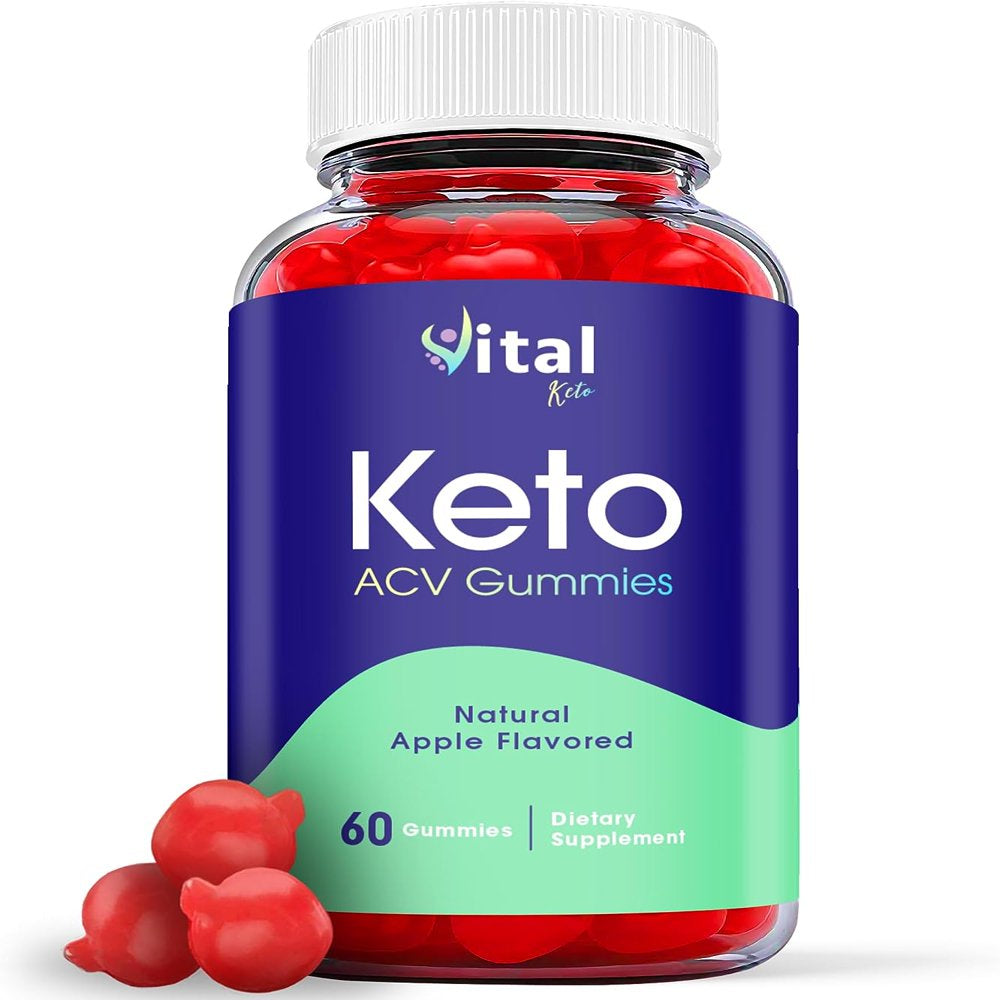 (1 Pack) Vital Keto ACV Gummies - Apple Cider Vinegar Supplement for Weight Loss - Energy & Focus Boosting Dietary Supplements for Weight Management & Metabolism - Fat Burn - 60 Gummies