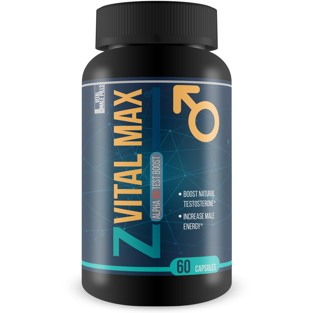 Z Vital Max - Alpha XR Test Boost - Help Boost Natural Testosterone - Increase Male Energy - 30 Servings