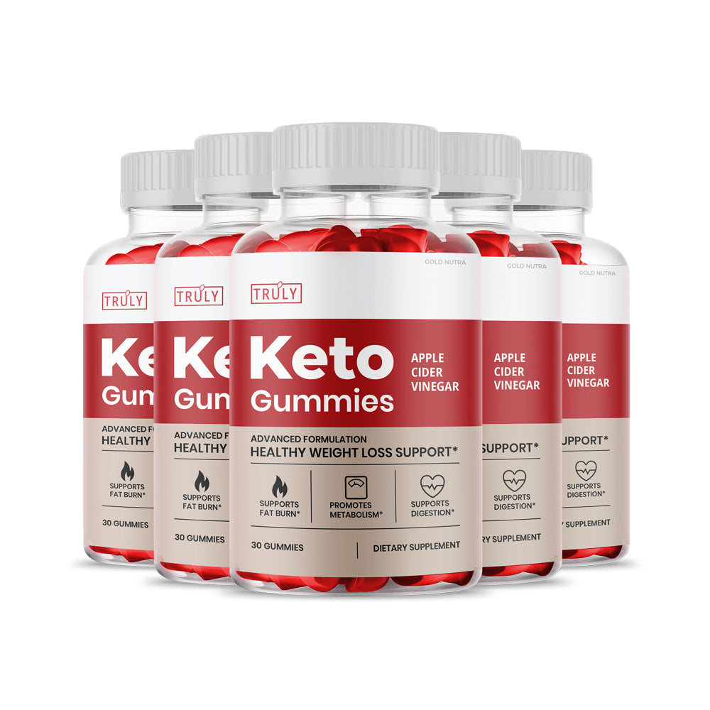 Truly Keto ACV Keto Gummies Official, Maximum Strength( 5 Pack)