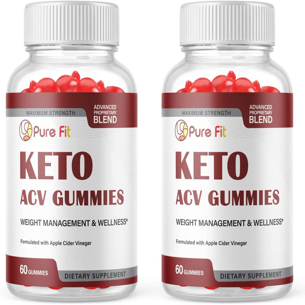 (2 Pack) Pure Fit Keto ACV Gummies - Supplement for Weight Loss - Energy & Focus Boosting Dietary Supplements for Weight Management & Metabolism - Fat Burn - 120 Gummies