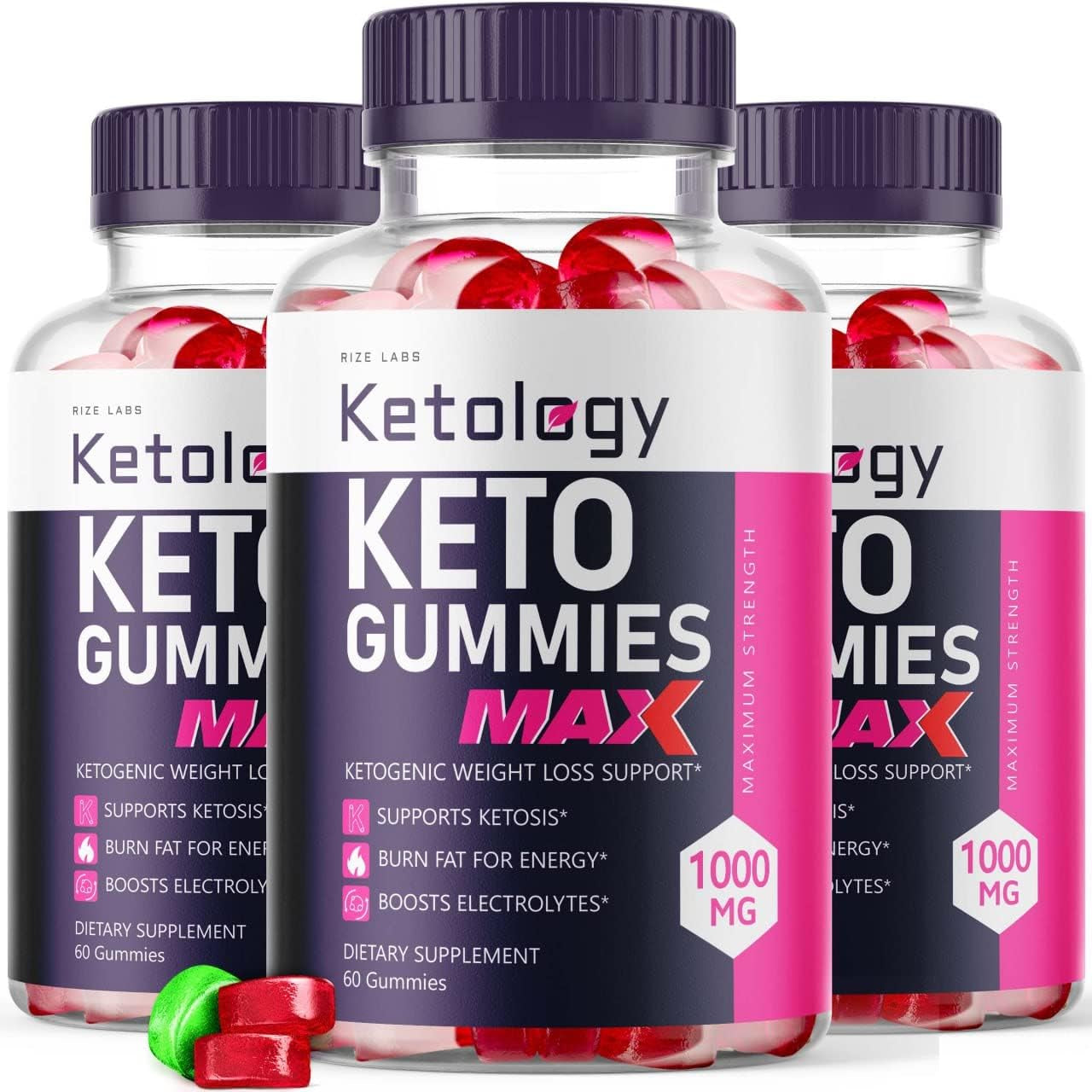 (3 Pack) Ketology Keto ACV Gummies Apple Cider Vinegar Advanced Ketology Gummies (180 Gummies)