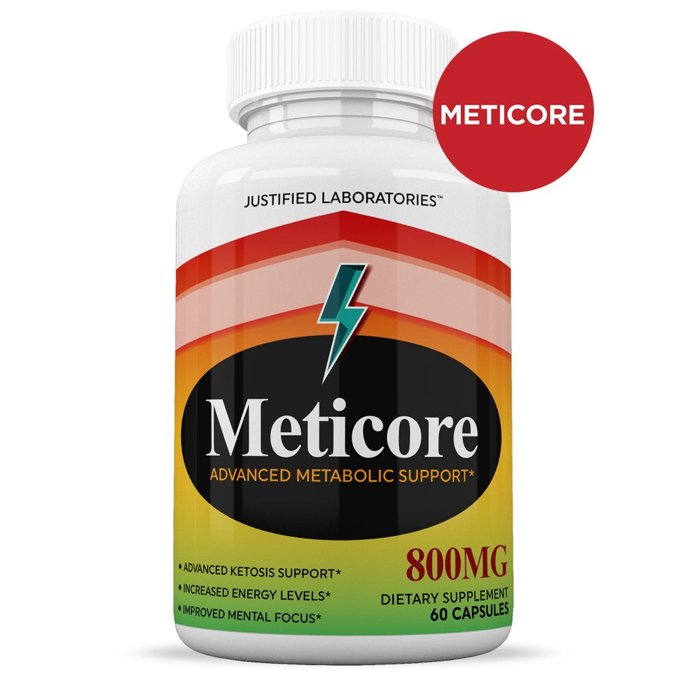 (5 Pack) Meticore Keto Pills Ketogenic Supplement Includes Gobhb Apple Cider Vinegar Macadamia Nut Oil and Green Tea Advanced Ketosis Support for Men Women 300 Capsules