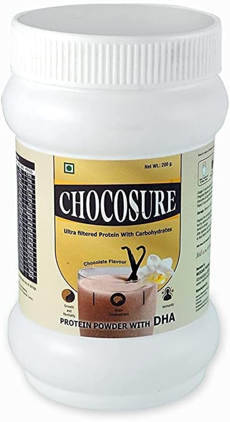 Protein Powder Nutritional Supplement, Daily Protein,Calories,Minerals,Dha, Provide Energy, Support Immunity & Bone Health - for Men & Women - 200Gm (Chocolate)