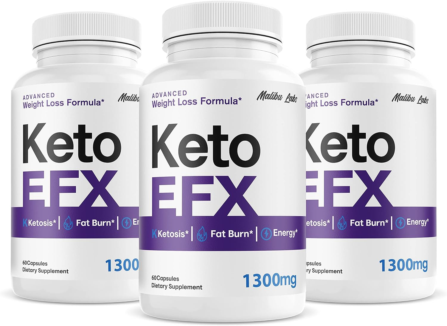 (Official) Keto EFX, Strong Advanced Formula 1300Mg, Made in the USA, (3 Bottle Pack), 90 Day Supply