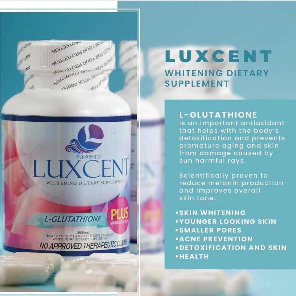 Luxcent Capsules and Pure Beauty Collagen 100,000Mg Combo