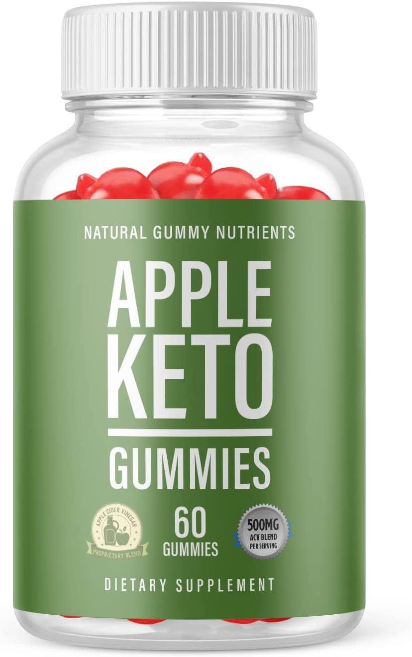 (1 Pack) Apple Keto Gummies - Supplement for Weight Loss - Energy & Focus Boosting Dietary Supplements for Weight Management & Metabolism - Fat Burn - 60 Gummies