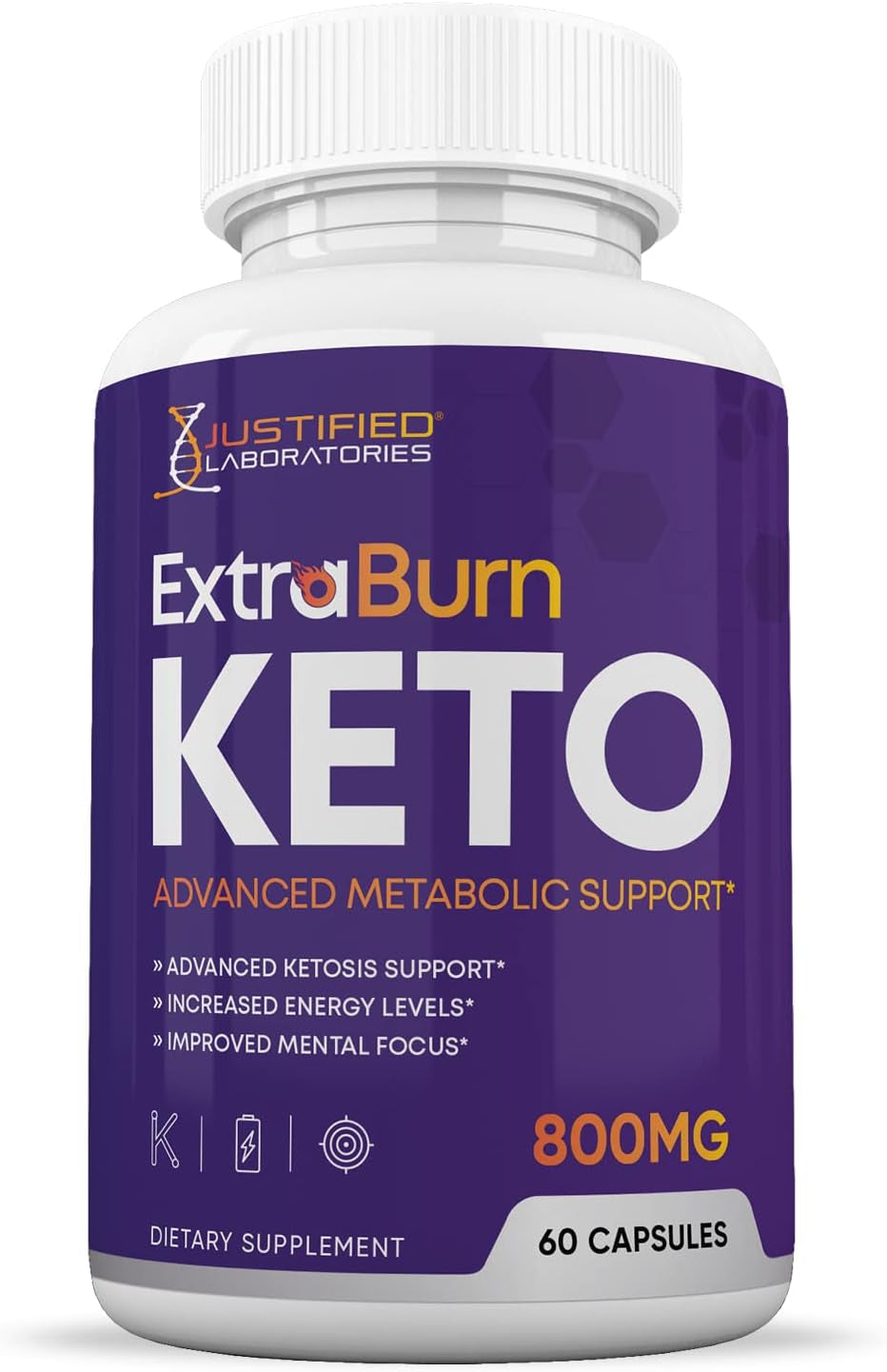 (2 Pack) Extra Burn Keto Pills 800MG Includes Patented Gobhb® Exogenous Ketones Advanced Ketosis Support for Men Women 120 Capsules