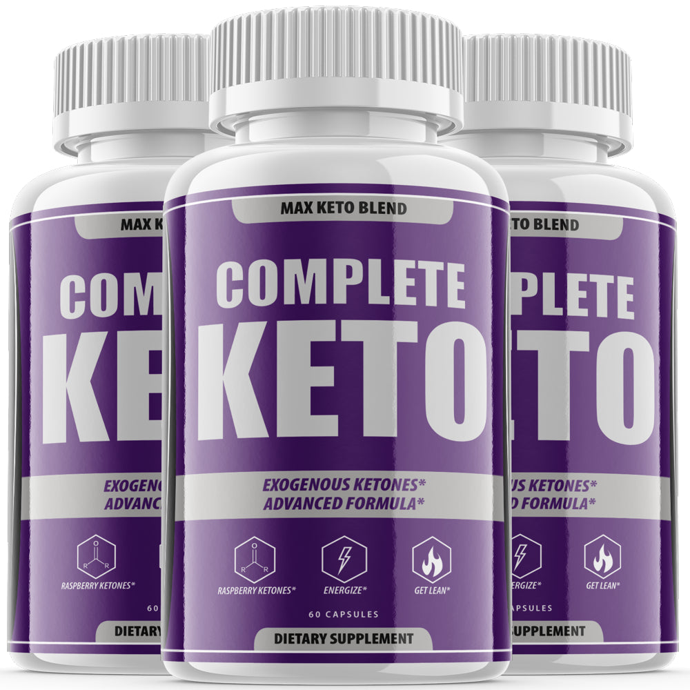 (3 Pack) Complete Keto - Keto Complete Diet Pills Capsules Supplement, Complete Ketogenic Diet for Beginners, Ketones Slim Pills for Energy, Focus - Ketones for Men Women - 180 Capsules