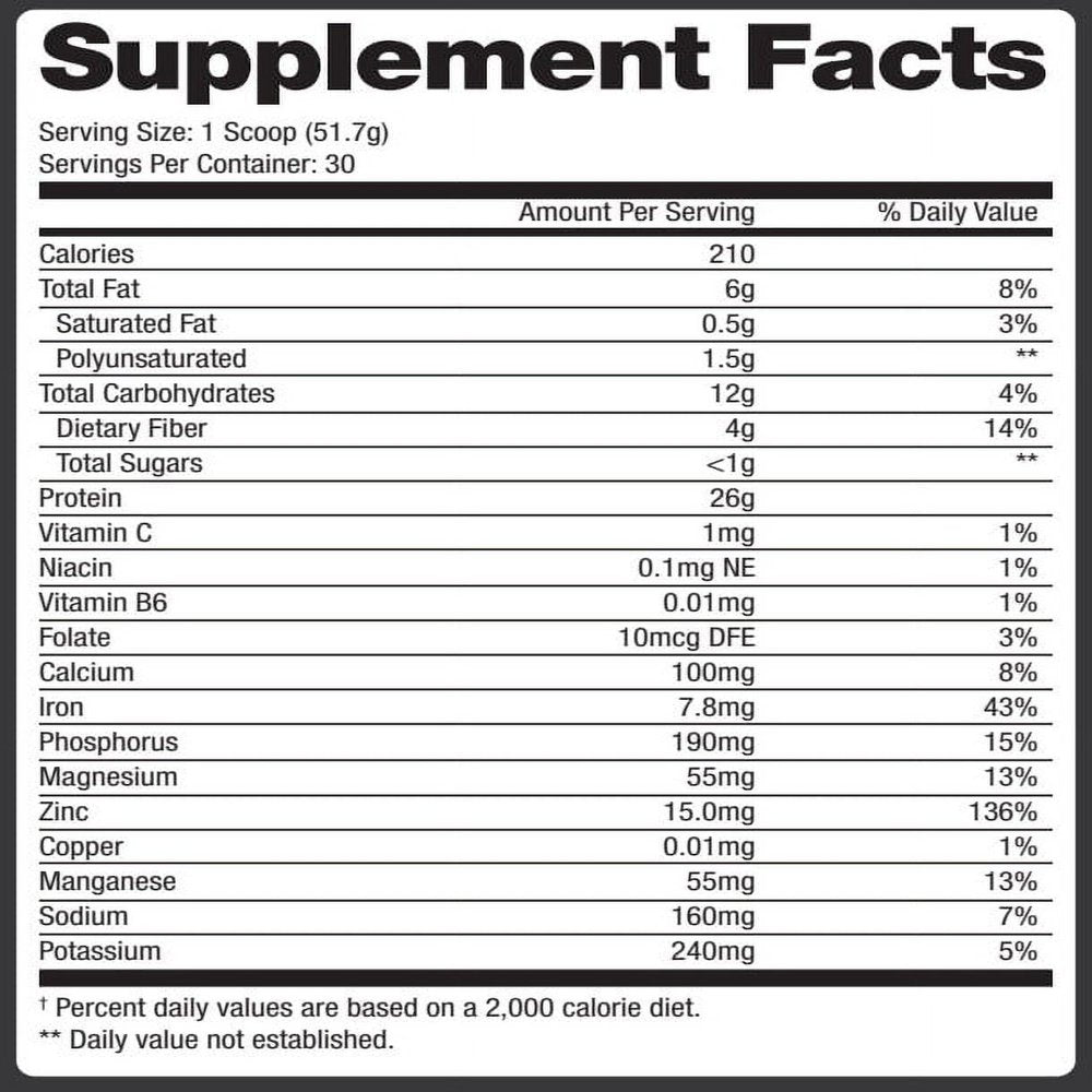 BIG4 Health Ingredients - Your Meal Replacement with 26 Grams of Protein - Superfood with Collagen Building, High in Antioxidants and Vitamins- Boost Your Health and Energy - 30 Servings & X-Large