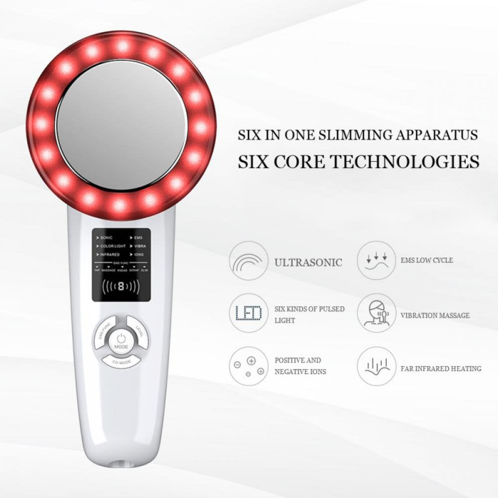 6 in 1 Body Slimming Device –Triggers Fat Removal from Belly and Waist – Rejuvenates Skin – Beauty Massager for Face, Arms, Waist, Feet and Belly - Gives Toned Skin and Body