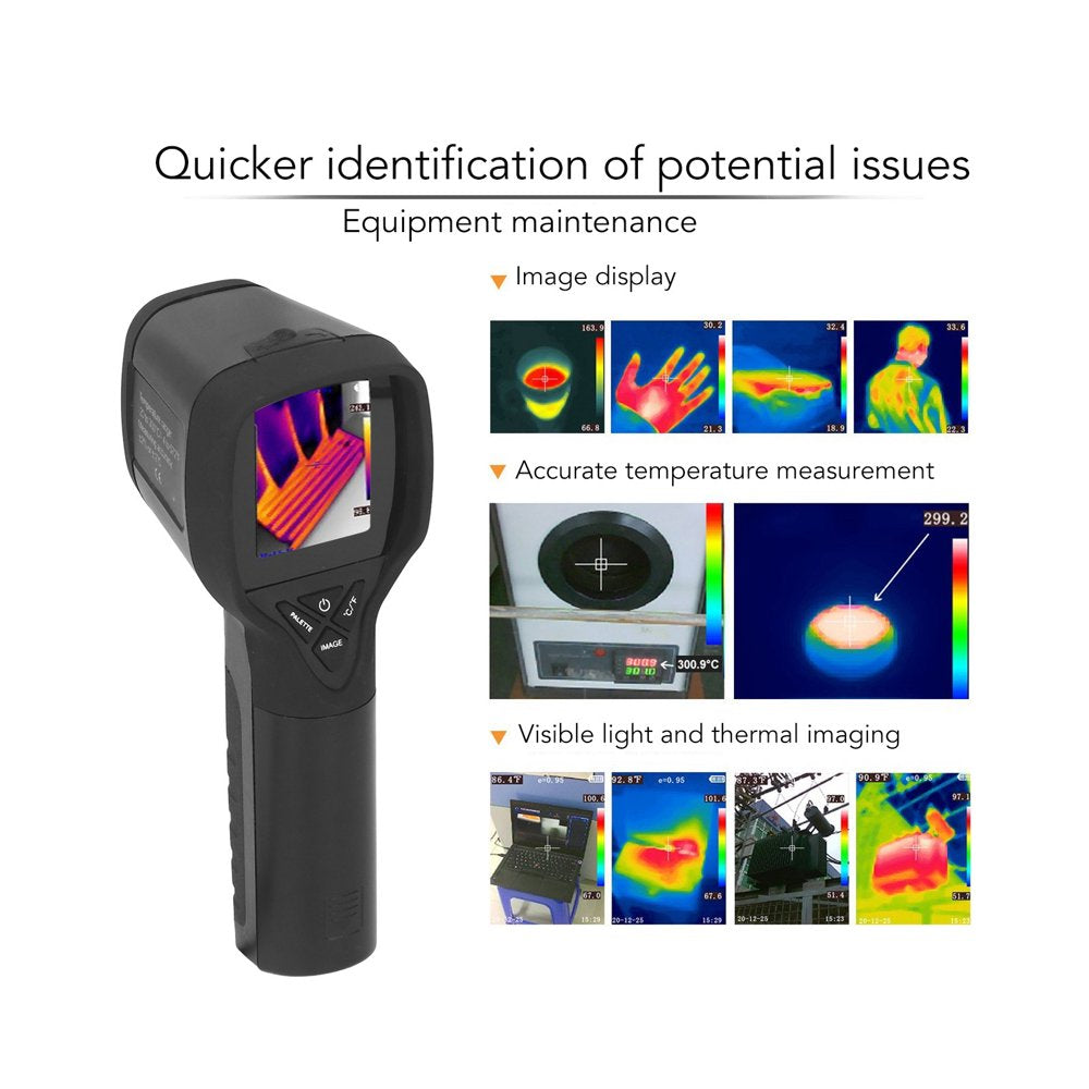 Thermal Imaging Camera, 32 X 32 Resolution High Temperature Tracking Infrared Thermal Imager 100-240V Accurate Measurement for Leakage Detection