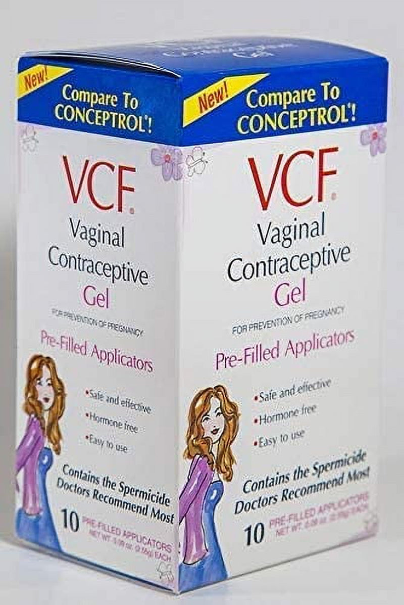 VCF Vaginal Contraceptive Gel for Prevention of Pregnancy, 10 EA, 3 Pack