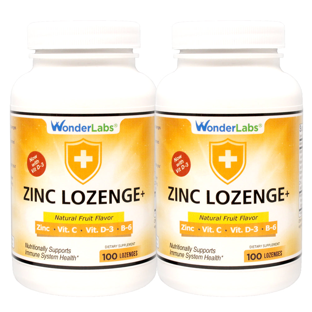 Zinc Lozenges with Vitamin C and D3 for a Healthy Immune System from Wonder Laboratories -200 Lozenges