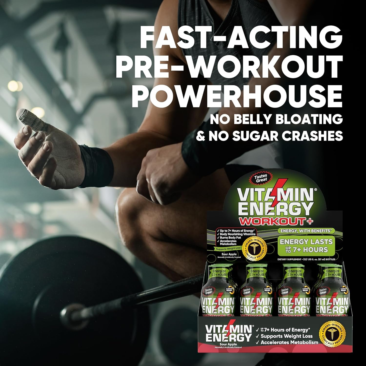 Vitamin Energy Pre-Workout and Extra Strength Energy Drink Shot Bundle