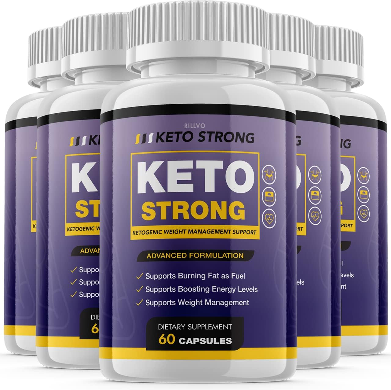 (5 Pack) Keto Strong XP Advanced Formula Ketosis Pills (300 Capsules)