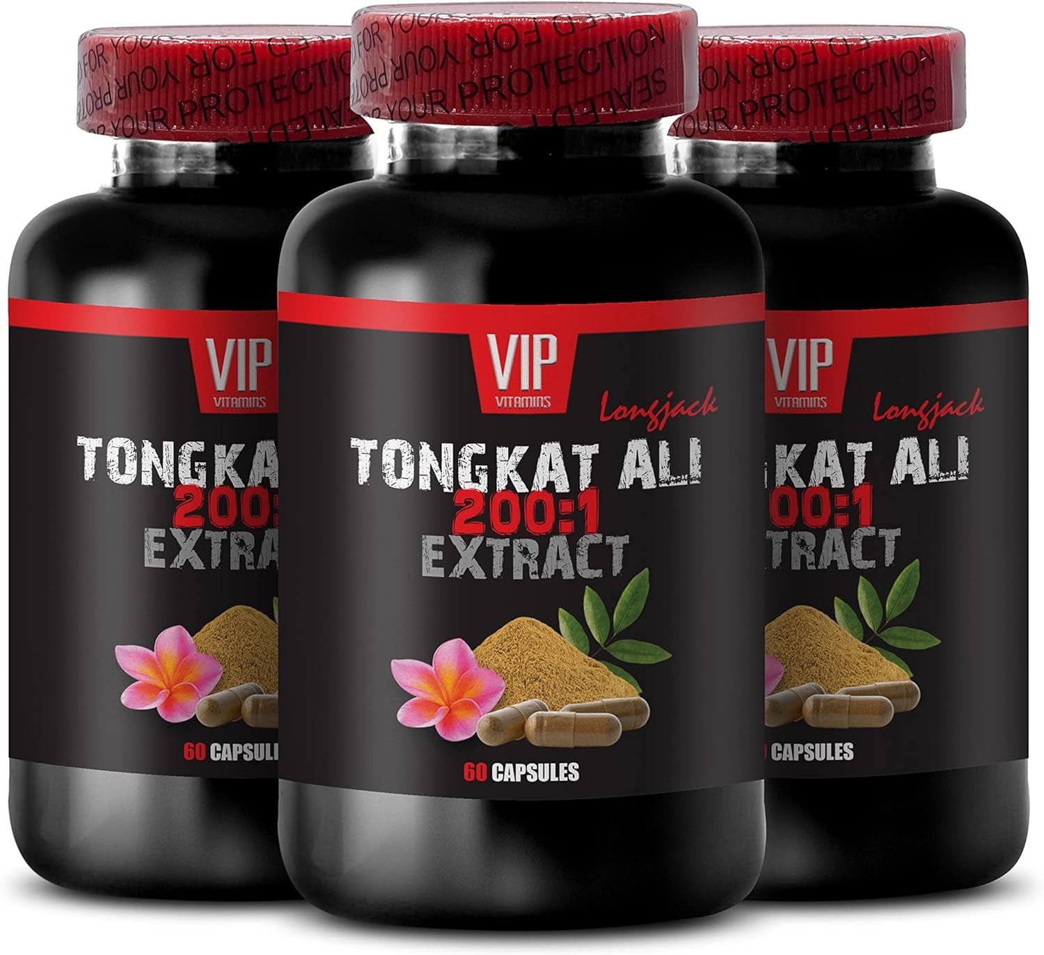 Tongkat Jack - TONGKAT ALI EXTRACT 200:1 400MG, LONGJACK - Tongkat Ali, Tongkat Ali for Men 400Mg, Tongkat Ali Extract Capsules, Tongkat Ali 200 1, Long Jack Root, Energy Supplements, 3 Bot 180 Caps