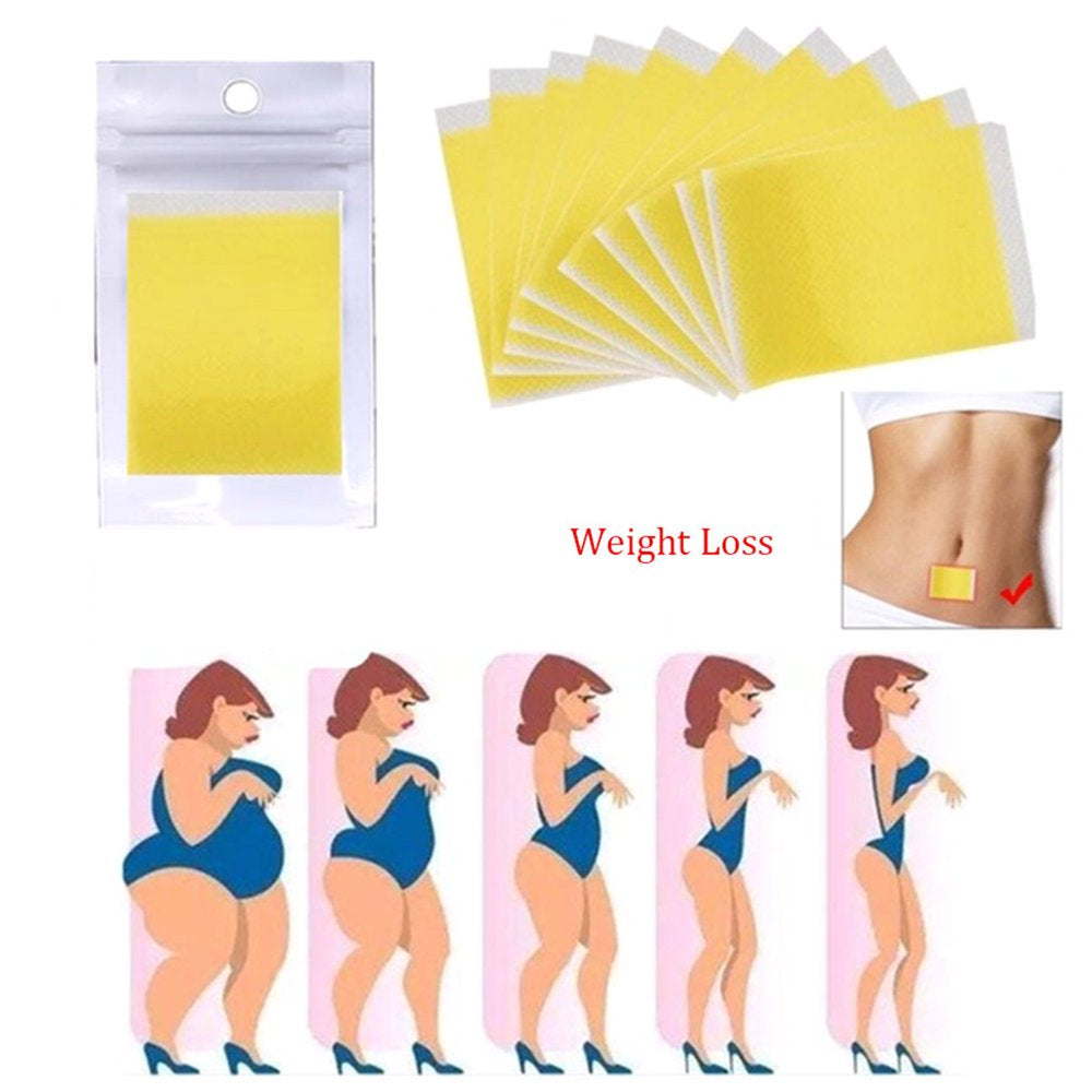 100 PCS Belly Slimming Stickers for Men Women, Fat Patch Eliminate Abdominal Waist Fat Body Labels, Office Worker Loss Weight Sticker, Adhesive Slimming Patches for Waist Belly Legs Arms