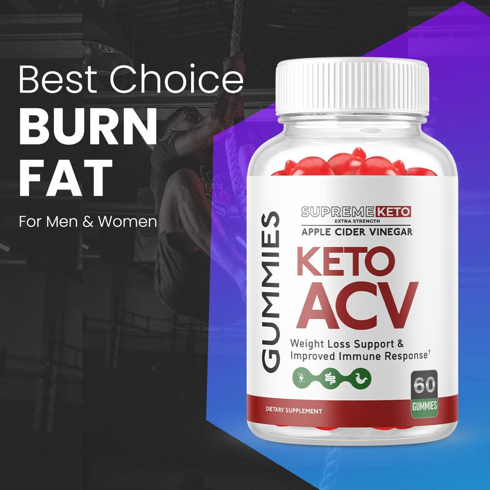 (3 Pack) Supreme Keto ACV Gummies - Energy & Focus Boosting Dietary Supplements for Weight Management & Metabolism - Fat Burn - 180 Gummies