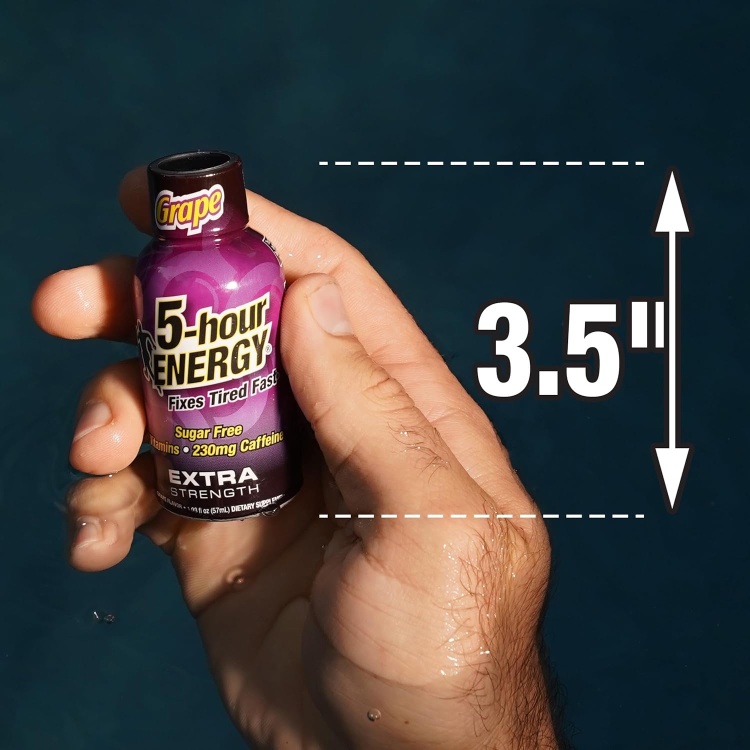 5-Hour ENERGY Extra Strength Energy Shot | Grape Flavor | 1.93 Oz. | 24 Count | Sugar-Free & Zero Calories | B-Vitamins & Amino Acids | 230Mg Caffeinated Energy Shot | Dietary Supplement