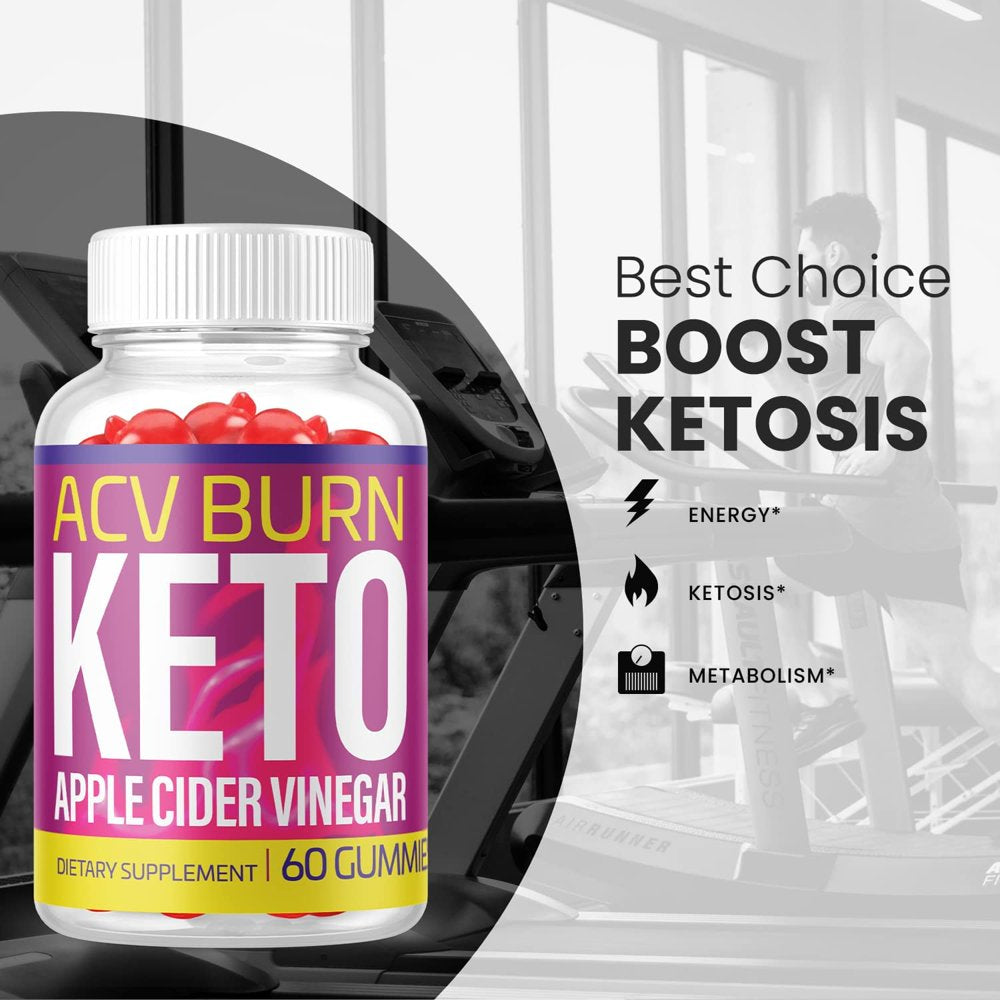 (2 Pack) ACV Burn Keto Gummies - Supplement for Weight Loss - Energy & Focus Boosting Dietary Supplements for Weight Management & Metabolism - Fat Burn - 120 Gummies