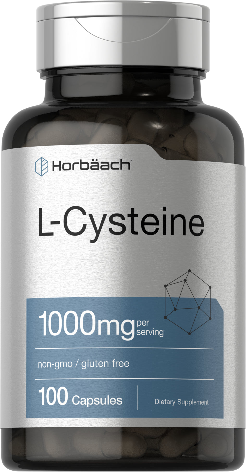 L Cysteine 1000Mg | 100 Capsules | by Horbaach