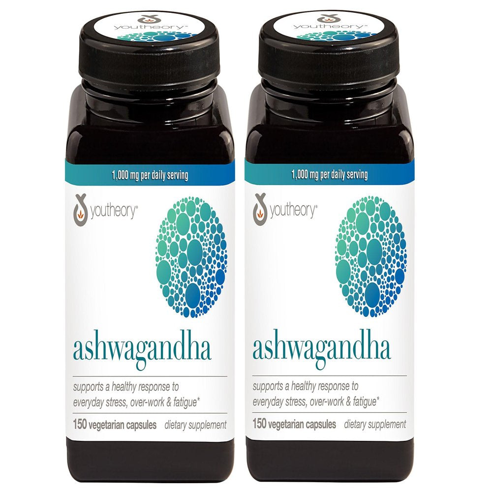 Youtheory Ashwagandha (150 Ct.) (Pack of 2)