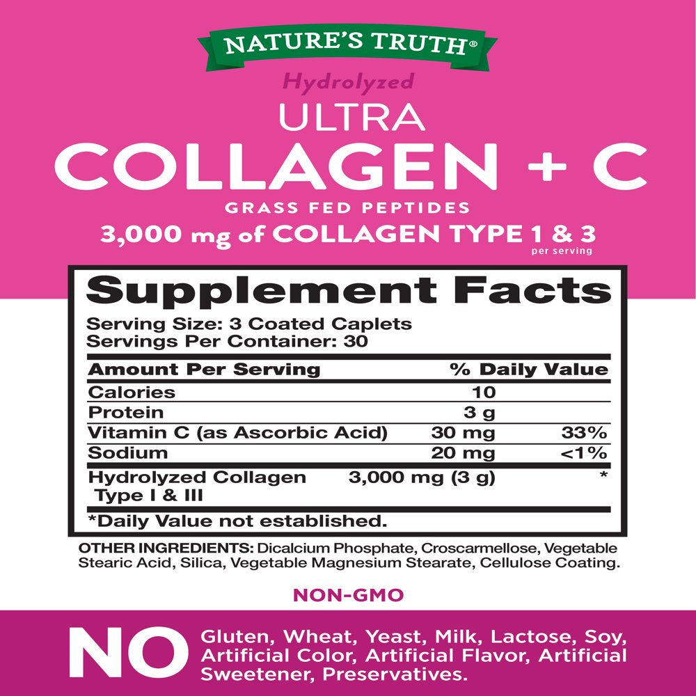 Hydrolyzed Collagen Peptides 3000Mg