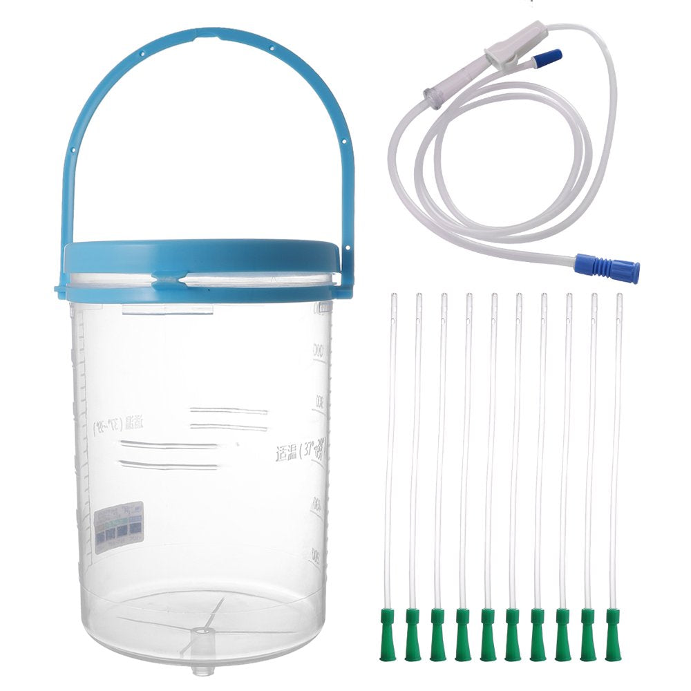 Etereauty Kit Enema Cleansing Cleaning Coffee Bucket Colon System Colonic Home Bag Water Bottle Douche Vaginal Portable Vagina