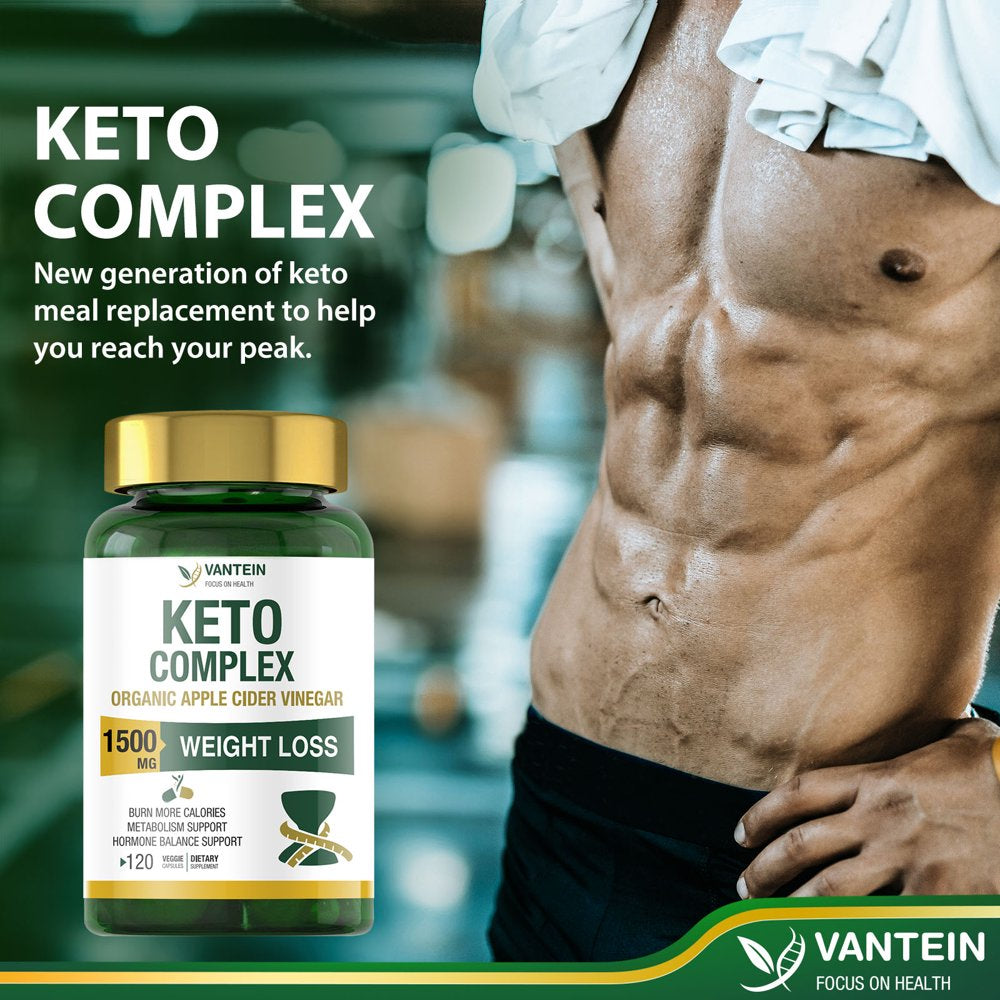 Keto Pills, 1500Mg/120 Capsules Weight Loss & Fat Burner Supplement Formula Keto Burn Diet Pills,Women Men Appetite Suppressant Increases Energy Support