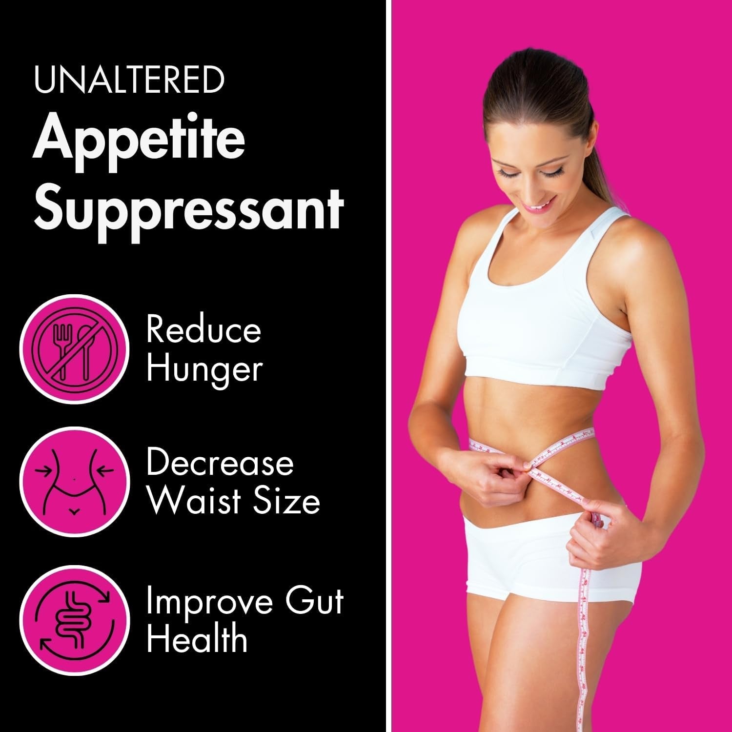 UNALTERED Appetite Suppressant for Women - Combat Cravings, Bloating, & Support Weight Loss - Natural Diet Pills, Fat Burner, & Carb Blocker - Features Chromium Picolinate & Glucomannan - 120 Ct