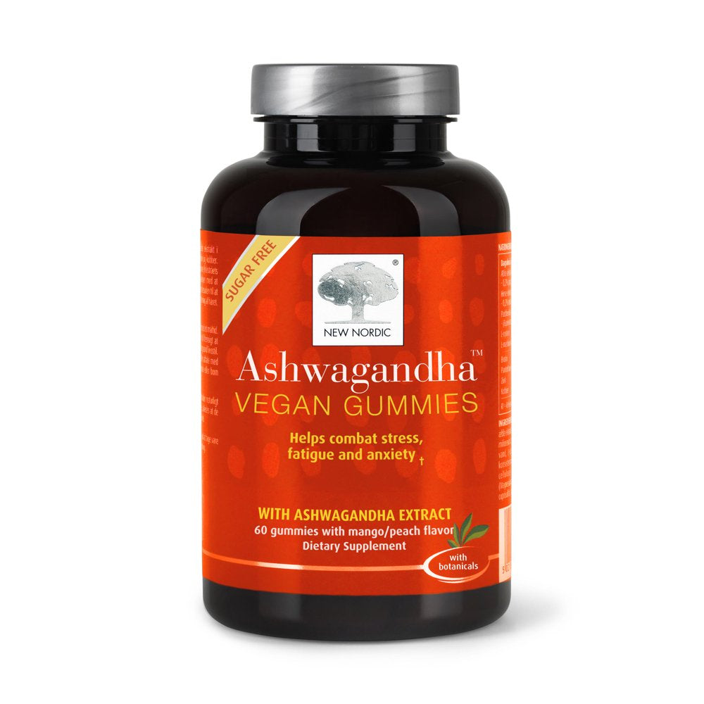 New Nordic Ashwagandha Gummy Supplement | Increase Energy & Resistance to Stress | 60 Gummies