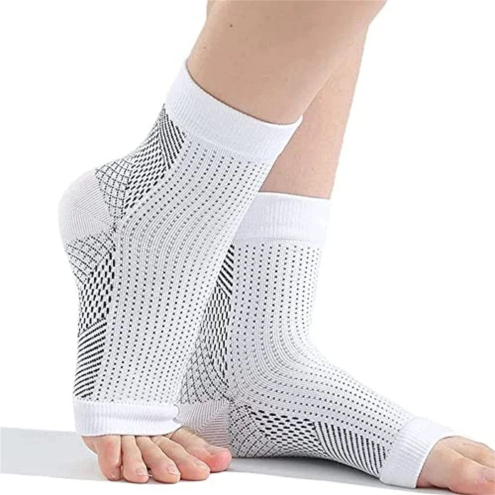 3 Pairs Neuropathy Socks for Men Women, Soothe Compression Socks for Plantar Fasciitis Swelling Relief