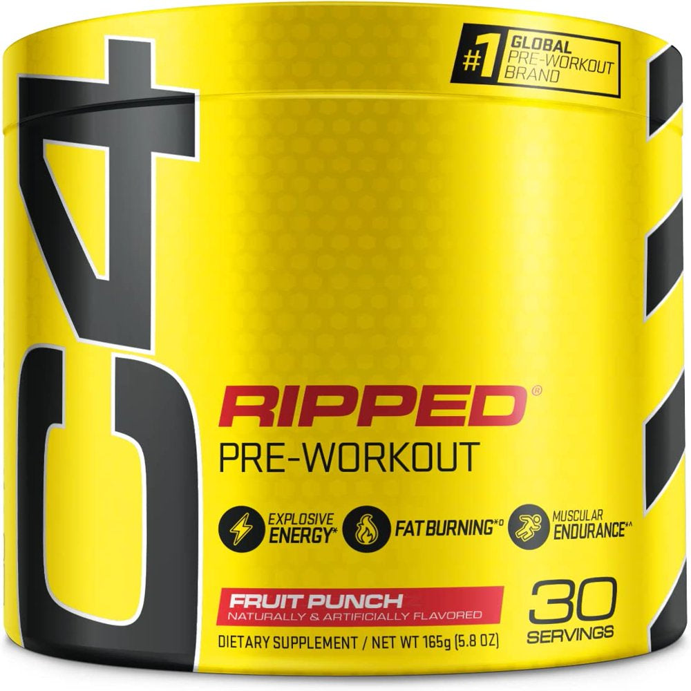 Cellucor - C4 Ripped Fruit Punch, 30 Servings, 183 G (6.46 Oz)