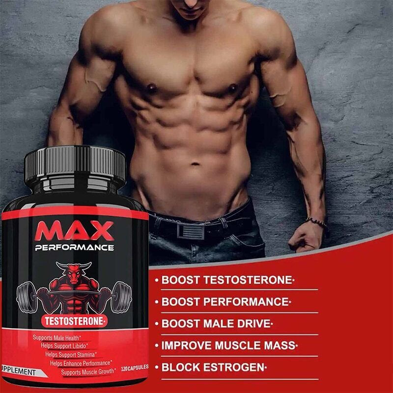 Max Performance Testosterone Booster for Men 60 Capsules