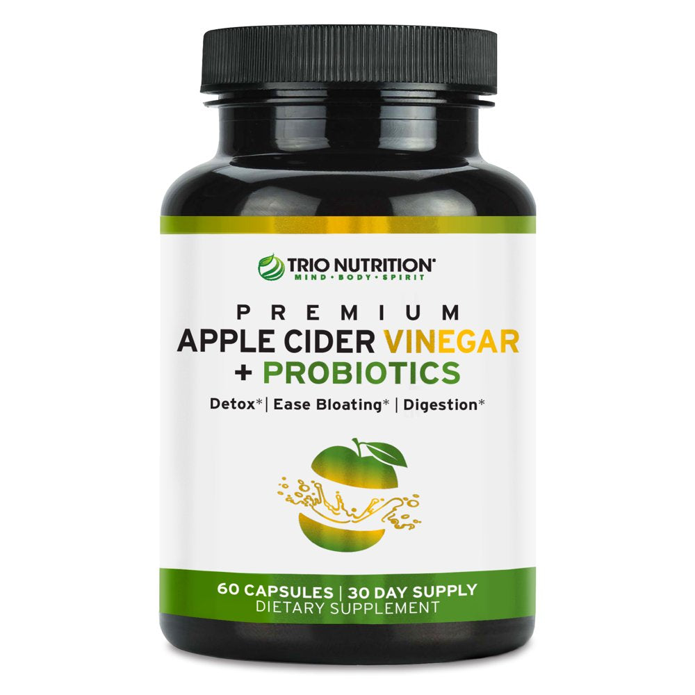 Trio Nutrition Apple Cider Vinegar Dietary Supplements | ACV with Mother