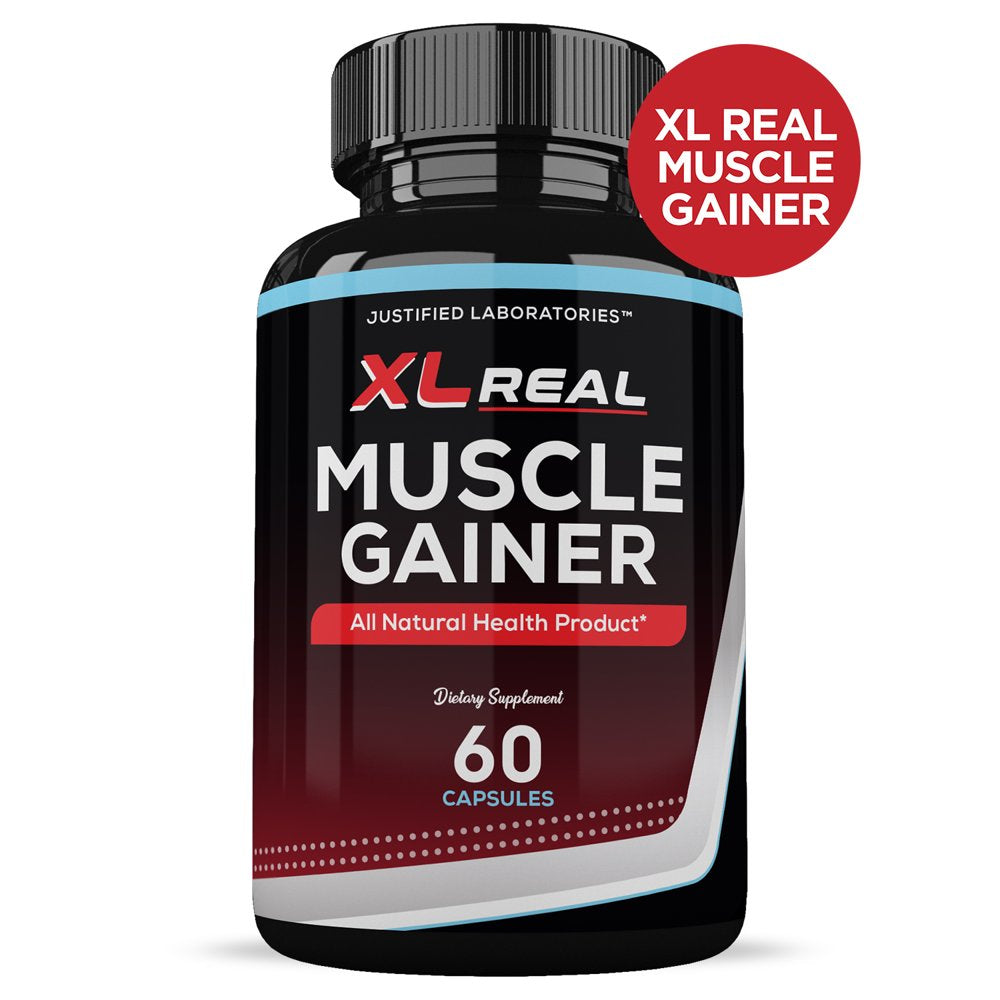 (5 Pack) XL Real Muscle Gainer Men’S Health Supplement 1484Mg 300 Capsules