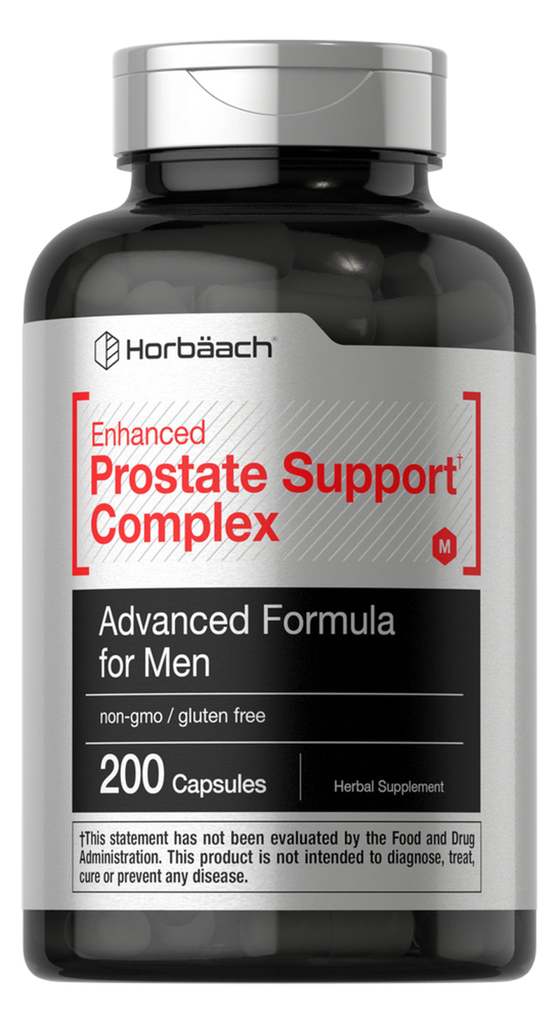 Enhanced Prostate Supplement for Men | 200 Capsules | by Horbaach