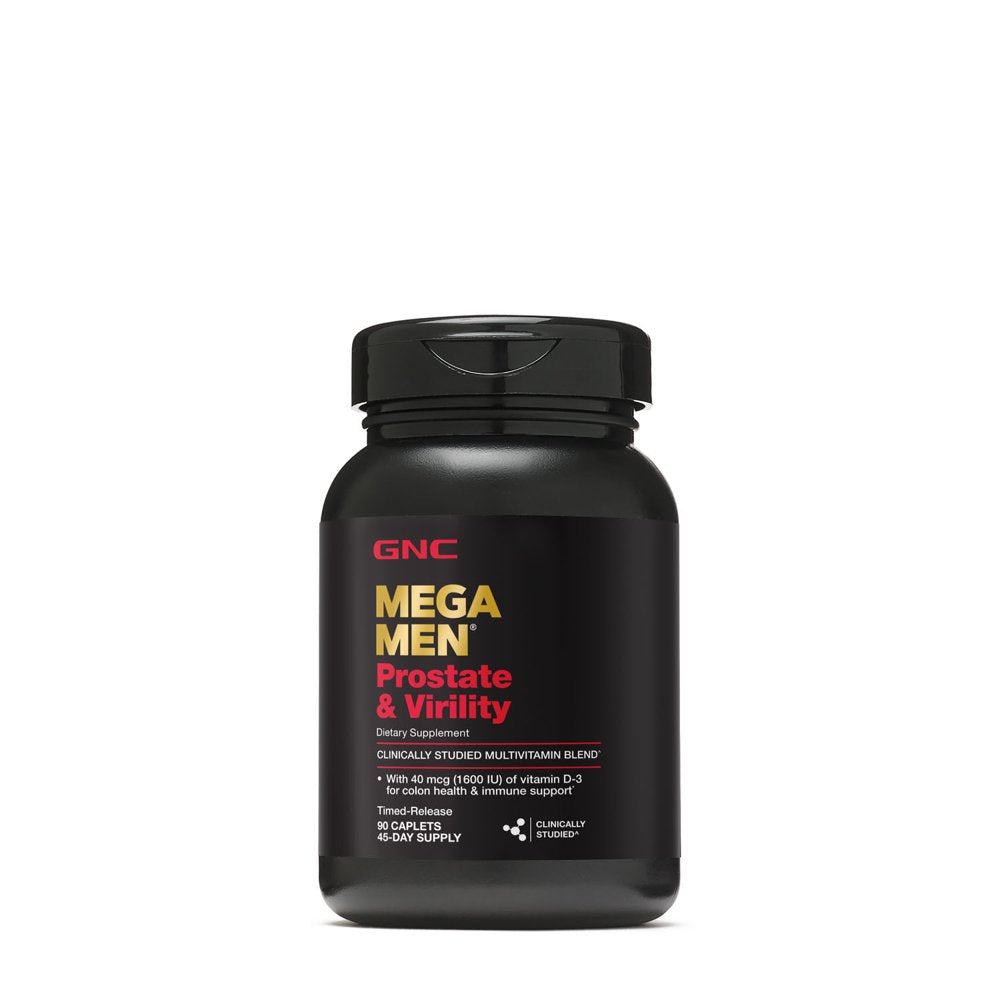 GNC Mega Men Prostate and Virility Multivitamin | Supports Optimal Sexual Health and Prostate Health | 90 Count