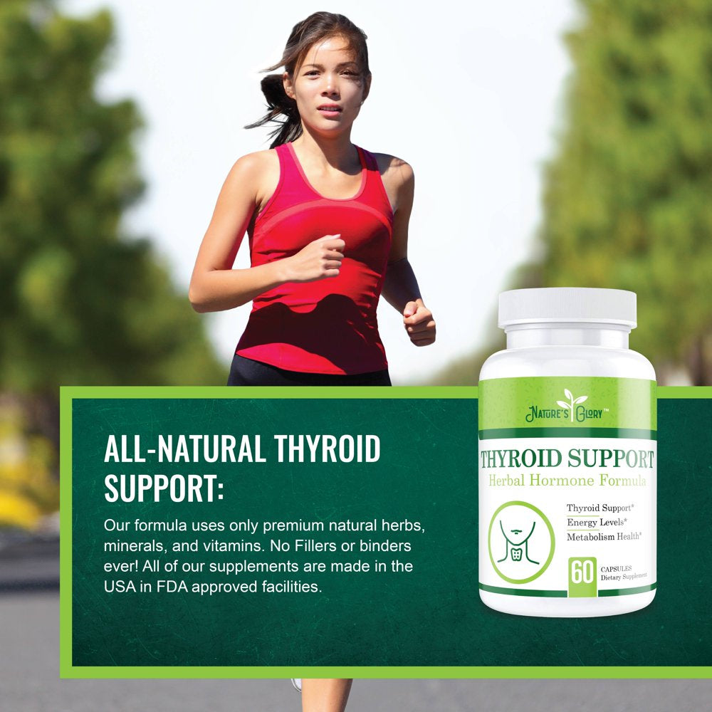 Thyroid Support for Energy and Metabolism Supplement - Improves Energy Level and Blood Flow for Thyroid and Metabolism Health - 120 Capsules