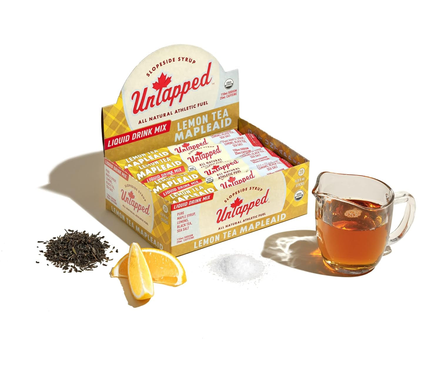 Untapped Liquid Lemon Tea Mapleaid - Individually Packaged - Box of 20