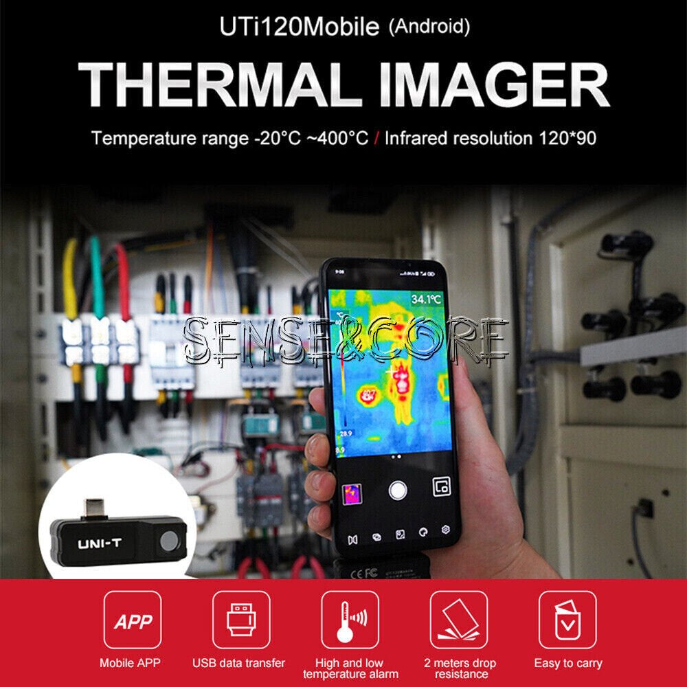 Uti120 Thermal Imager Infrared Thermal Imaging Camera for Adroid IOS Smart Phone